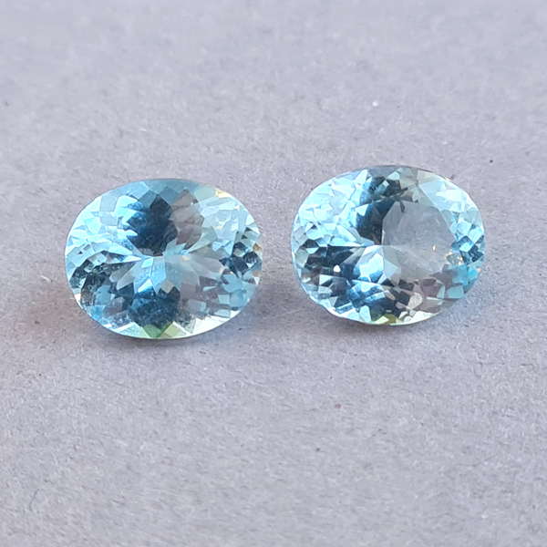 Топазы Sky Blue 7.65ct пара