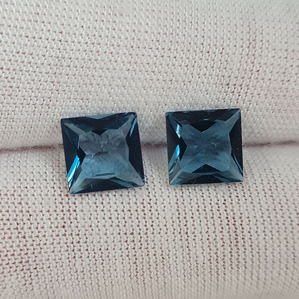 Топазы London Blue 4.15ct пара