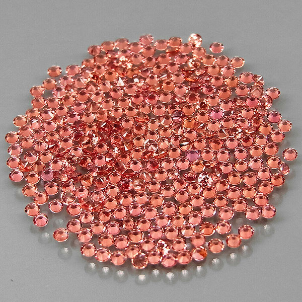 Шпинель падпараджа 0.48ct 1.2 мм 50 шт