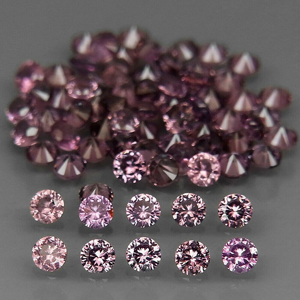 Фиолетовая шпинель 1.51ct 2 мм 36 шт