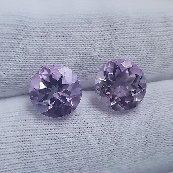 Бразильские аметисты 6.60ct пара