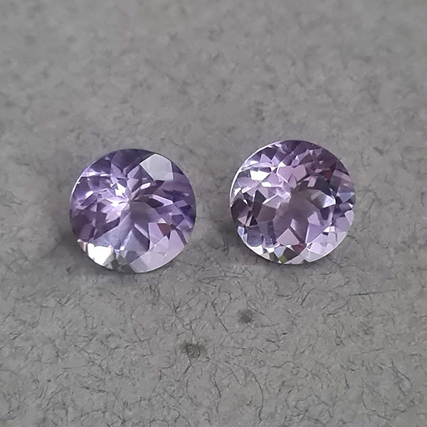 Бразильские аметисты 6.60ct пара