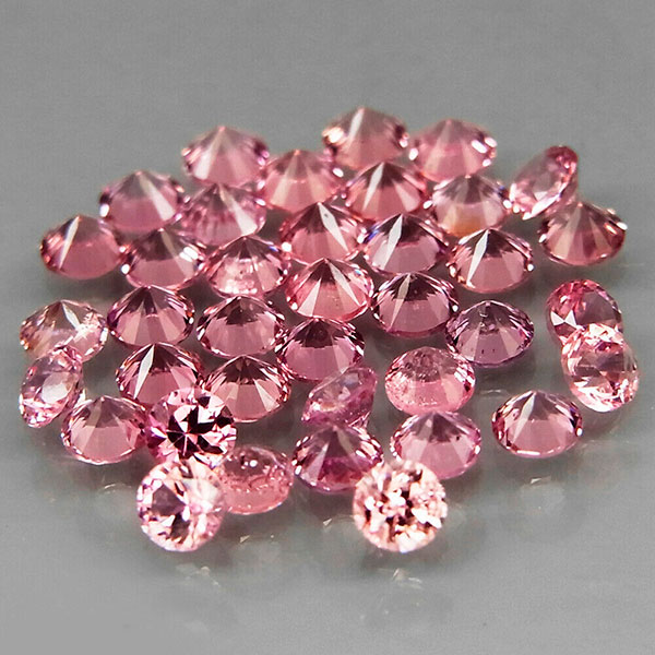 Розовая шпинель 1.04ct 2.2мм 19шт