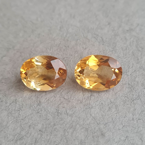 Цитрины 4.30ct пара