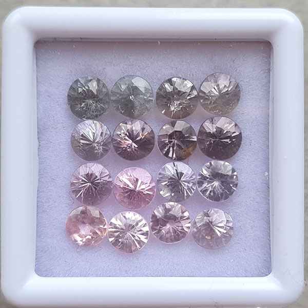Бирманская шпинель 5.45ct 4мм 16 шт
