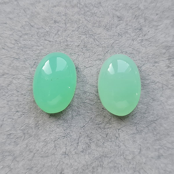 Хризопразы 7.55ct пара